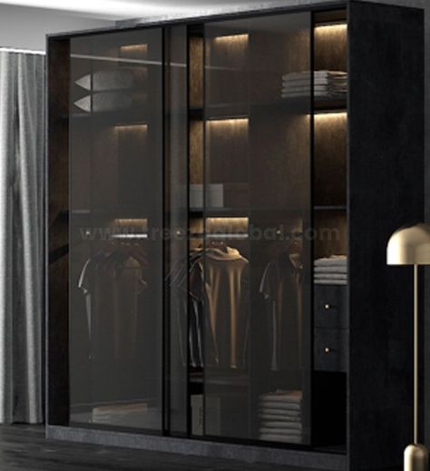 Laqured Glass Wardrobe, Lacquered Glass Wardrobe Sliding Doors, Sliding Glass Wardrobe Design, Black Tinted Glass Wardrobe, Glass Shutter Wardrobe, Back Painted Glass Wardrobe, Lacquered Glass Wardrobe, Glass Door Closet, Glass Wardrobe Design