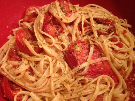 Desert Fire Pasta, Fire Roasted Tomatoes Recipe, Roasted Tomatoes Recipe, Roasted Tomato Recipes, Sausage Parmesan, Italian Chicken Sausage, Mediterranean Pasta, Mediterranean Spices, Tomatoes Recipe