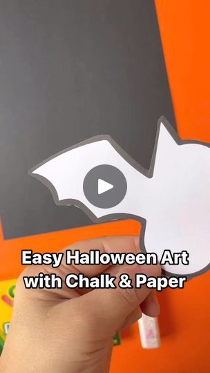 2.8K views · 31 reactions | Bat chalk Halloween art: https://www.friendsartlab.com/chalk-bat-halloween-art-spooky-preschool-craft/ | Friends Art Lab | Kat Gaming Music · Binding Destiny Bats Halloween Art, October Lessons, Art For Halloween, Prek Crafts, Bat Art, Preschool Craft, Bat Halloween, Friends Art, Kid Craft