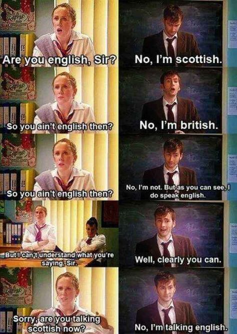 When she couldn’t understand a word David Tennant was saying: Catherine Tate, Scottish Accent, 10th Doctor, Wibbly Wobbly Timey Wimey Stuff, Comic Relief, Timey Wimey Stuff, Women Humor, Superwholock, The Doctor