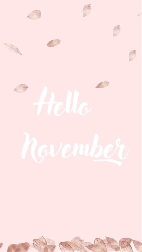 November Pink Wallpaper, Cute Wallpapers For November, Pink November Wallpaper, Hello November Aesthetic, November Things, November Wallpapers, Fall Wonderland, Pink November, November Images