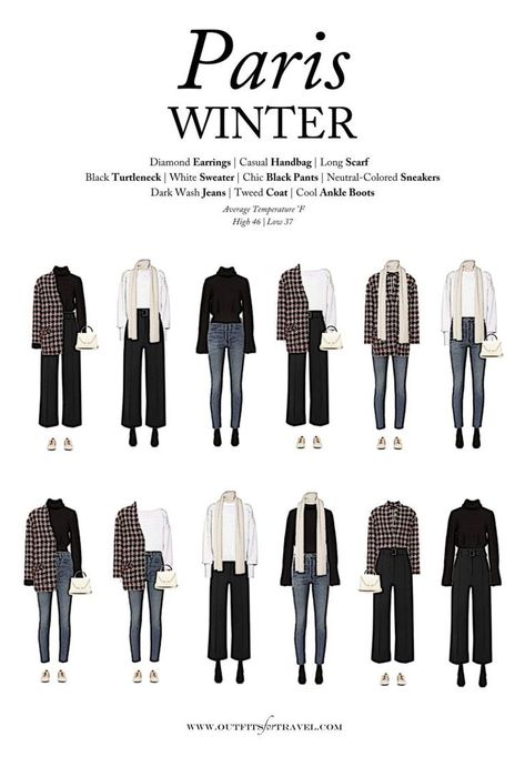 What To Wear To Paris, Paris Travel Wardrobe, Paris In The Winter, Outfits Paris, Paris Winter, Bags Ideas, Outfit For Travel, Capsule Wardrobe Outfits, Travel Capsule Wardrobe