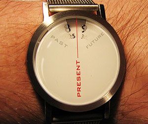 Help yourself stay focused on the present with the past present future watch. This clever watch's quirky face helps you take a greater appreciation of the... Future Watch, Lux Life, Modern Watches, Watches Unique, Past Present Future, Tick Tock, Tic Tac, Garmin Watch, Men's Watches