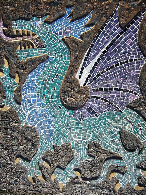 dragon and mosaic-two of my favorite things. Avatar Legends, Dragon Rouge, Mosaic Animals, Mosaic Madness, Mosaic Stained, Mosaic Tile Art, Mosaic Artwork, Mosaic Projects, Year Of The Dragon