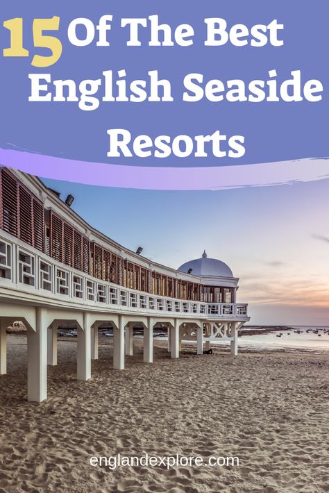 #england #englishseaside #greatbritain The best English seaside resorts. When you think about visiting England, do you think about spending a lazy day or two on the beach in one of the many English seaside resorts? Probably not, but you'll be surprised Click on the pin to find English seaside towns like Brighton, Bournemouth, Newquay, Scarborough, Skegness, Blackpool, Southend on sea, Great Yarmouth, Margate, Salcombe, Morecambe, Weymouth, Eastbourne, Cromer, and Rock. Great Yarmouth, European Travel Tips, United Kingdom Travel, Visiting England, Seaside Resort, England And Scotland, Fall Travel, Seaside Towns, England Travel