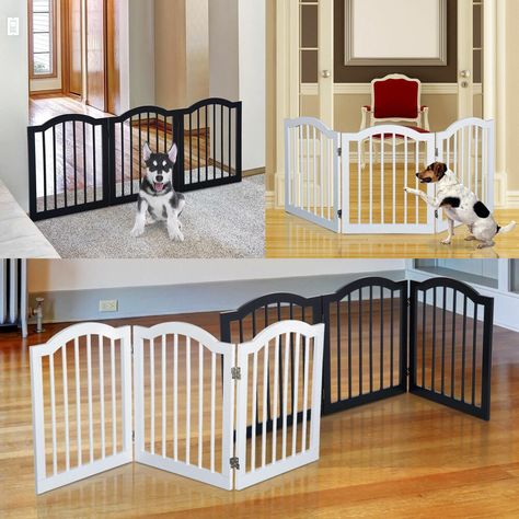 Wood Dog Gate - Ideas on Foter Tall Pet Gate, Safety Gates For Stairs, Cat Diy Crafts, Wicker Furniture Cushions, Dog Barrier, Cat Fence, Pet Barrier, Pet Fence, Safety Barriers