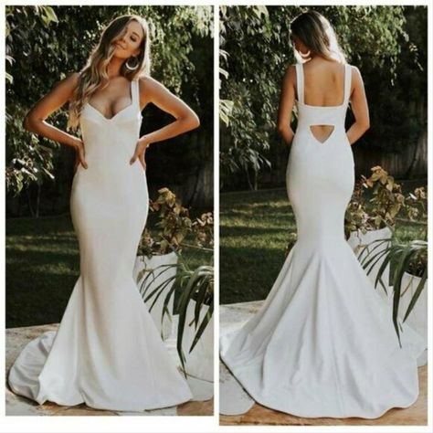 Katie May, Trumpet Wedding Dress, Wedding Dress Train, May Weddings, Trumpet Skirt, Traditional Wedding Dresses, Modest Wedding, Va Va Voom, Wedding Dress Sizes