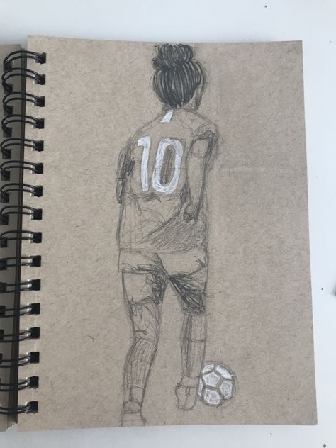 Cute Soccer Drawings, Girly Soccer Aesthetic, Soccer Goal Drawing, Soccer Art Drawing, Football Paintings, Soccer Drawing, Football Drawing, Spiderman Drawing, Soccer Art