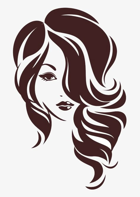 Silhouette Arte, Hair Logo Design, Hair Clipart, Foto Transfer, Hair Logo, Silhouette Stencil, Vector Logo Design, Silhouette Art, Stencil Art