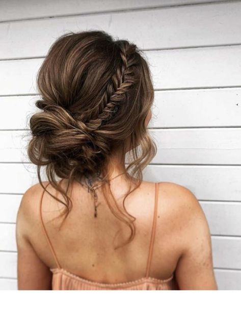 Bridesmaid Hair Inspo, Bridemaids Hairstyles, Cute Prom Hairstyles, Formal Hairstyles For Long Hair, Wedding Hair Up, Bridesmaid Hair Makeup, Ball Hairstyles, Hoco Hairstyles, Dance Hairstyles