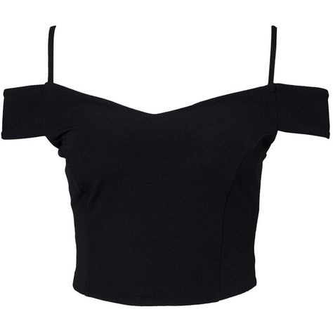 New Look Go Ottoman Rib Cold Shoulder Crop ($46) ❤ liked on Polyvore featuring tops, crop tops, shirts, black, womens-fashion, ribbed shirt, tall shirts, tall tops, rib shirt and ribbed top Crop Tops Shirts, Cold Shoulder Crop Top, Black Cold Shoulder Top, Cold Shoulder Shirt, Pleated Shirt, Shirts Black, Shoulder Tops, Crop Top Outfits, Black Women Fashion