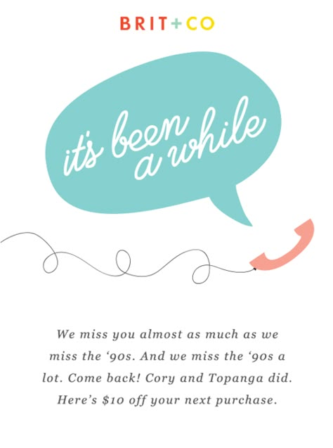 We Miss You Email Marketing, Email Announcement Design, Win Back Email, Winback Email, Mailchimp Design, Edm Ideas, Engagement Emails, Email Marketing Examples, Birthday Email