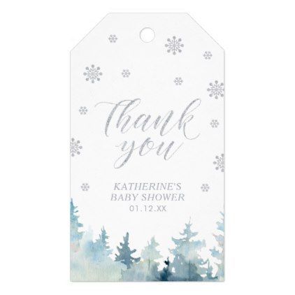 Winter Wonderland Baby Shower Thank you Favor Gift Tags Blue Winter Wonderland, Snowflake Favors, Newborn Christmas Photos, Winter Wonderland Birthday, Personalized Baby Shower Favors, Winter Wonderland Baby Shower, Winter Wonderland Theme, Birthday Party Design, Christmas Gift Tag