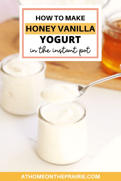 Making homemade Greek yogurt is as simple as two ingredients and 10 minutes of active prep work. This recipe for instant pot vanilla yogurt is thick, smooth and absolutely delicious. Trust me, you'll never want to waste your money buying yogurt at the grocery store again! Instapot Yogurt Recipes Greek, Vanilla Yogurt Recipes, Instant Pot Yogurt Recipe, Homemade Yogurt Recipes, Make Greek Yogurt, Instant Pot Yogurt, Homemade Greek Yogurt, Greek Yogurt Flavors, Honey Yogurt