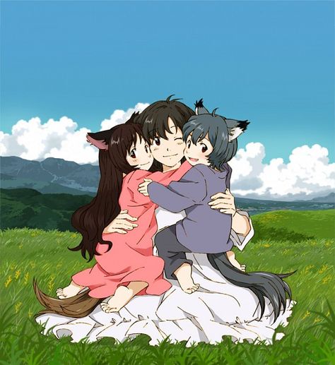 700x764 386kB Ōkami Kodomo No Ame To Yuki, Ookami Kodomo No Ame To Yuki, Wolf Child, Wolf Children Ame, Wolf Children, Ghibli Art, Ghibli Movies, Anime Wolf, Anime Family