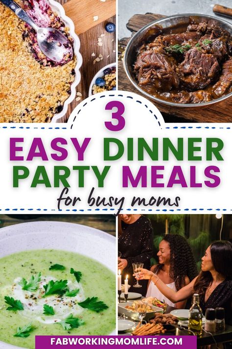 A 3-Course Dinner Party Menu in less than 30 minutes - In this article, we will explore some ideas for easy dinner party meals that won’t burn up your time or cost you a fortune. Hosting a dinner party can be a lot of fun and enhance not only your life but the lives of others. 6 Course Meal Menu Ideas, Easy Dinner Party Meals, Dinner Party Meals, 3 Course Dinner, Party Meals, 5 Course Meal, Family Dinner Party, Diy Menu, Working Mom Life