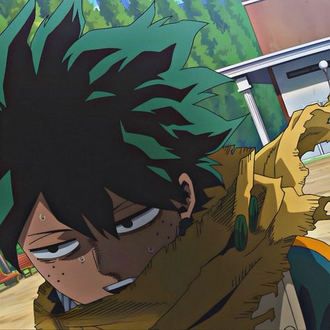 Deku Gif Pfp, Scene Outfits Drawing, Vigilante Deku Pfp, Fantasy Deku, Mha Banner, Deku X Oc, Mha Manga Icons, My Hero Academia Screencaps, Deku Chibi