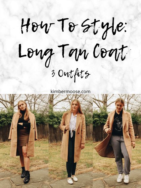 Long Tan Coat Outfit, Tan Coat Outfit, Long Tan Jacket, Long Camel Coat, Brown Overcoat, Long Coat Outfit, Slippers Outfit, Hairstyles With Glasses, Tan Coat