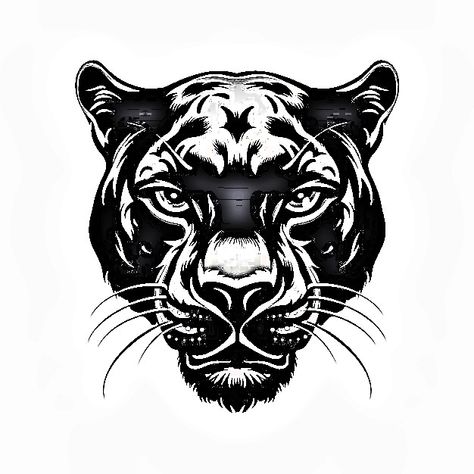 Traditional Tiger Face Tattoo, Black Panther Head Tattoo, Panther Face Tattoo, Rottweiler Tattoo Ideas, Black Panther Tattoos, Panther Head Tattoo, Puma Tattoo, Panther Drawing, Rottweiler Tattoo