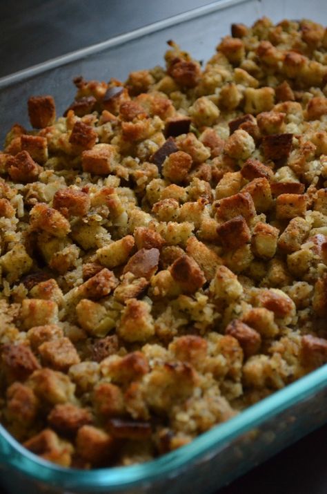 For the Love of Dessert: Thanksgiving Boudin Stuffing Classic Stuffing Recipe, Sausage Cornbread Stuffing, Homemade Stuffing, Sausage Stuffing, Stuffing Recipes For Thanksgiving, Gluten Free Cornbread, Delicious Thanksgiving, Thanksgiving Appetizers, Stuffing Recipes