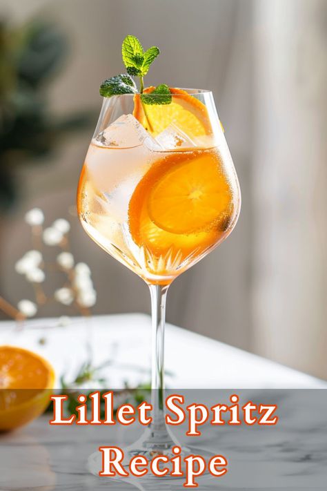 The Lillet Spritz is a refreshing and elegant cocktail that combines the delicate flavors of Lillet Rosé with a hint of citrus and a sparkling finish. Rose Cocktails, Spritz Bar, Spritz Recipe, Most Popular Cocktails, Orange Bitters, Rose Cocktail, Cocktail Recipes Easy, Long Drink, Club Soda