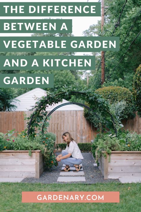 The Difference Between a Vegetable Garden and a Kitchen Garden • Gardenary Raised Veggie Gardens, Veggie Garden Design, Vegetable Garden Layout Design, Backyard Raised Garden, Vegtable Garden, Garden Bed Layout, Raised Bed Garden Design, Raised Vegetable Gardens, Vegetable Garden Raised Beds