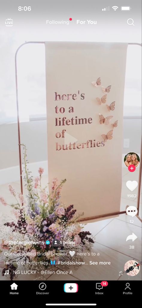 Heres To A Lifetime Of Butterflies, Lifetime Of Butterflies Bridal Shower Theme, He Gives Me Butterflies Theme, Butterfly Theme Bridal Shower Ideas, A Lifetime Of Butterflies Theme, Butterfly Themed Bridal Shower Ideas, To A Lifetime Of Butterflies, A Lifetime Of Butterflies, Lifetime Of Butterflies