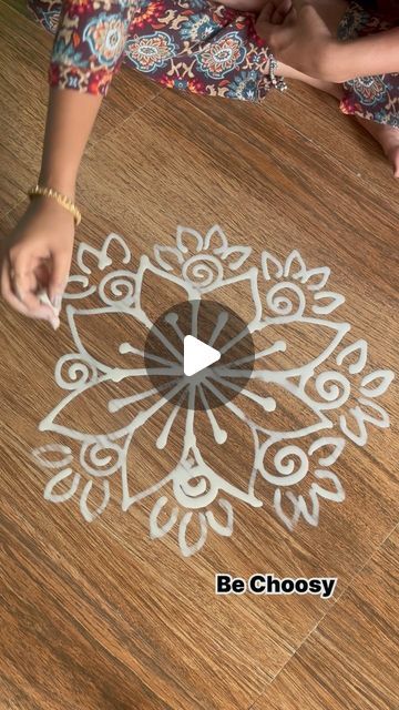 Chalk Rangoli, Chalk