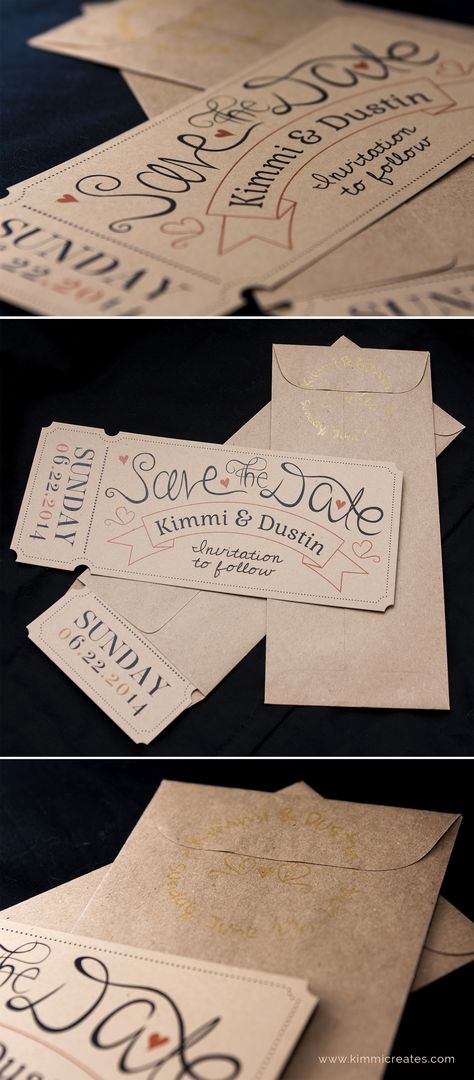 Vintage Ticket Save the Dates Movie Ticket Save The Date, Save The Date Ticket, Ticket Save The Date, Sweetheart Dance, Ticket Wedding Invitations, Wedding Wishlist, Ticket Style, Vintage Ticket, Matric Dance