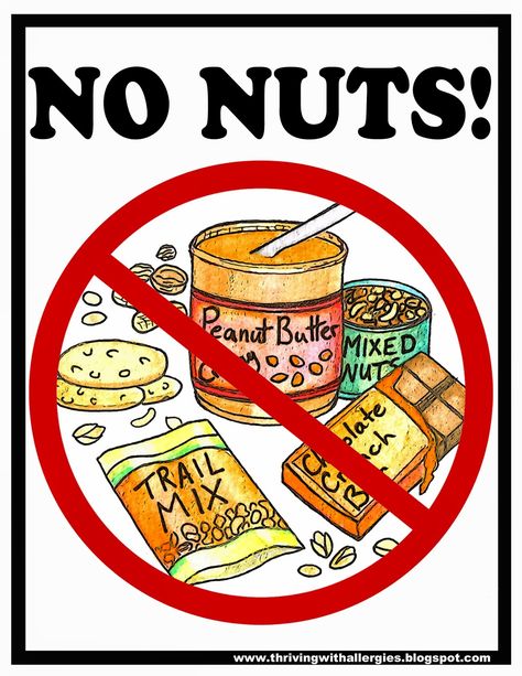 Thriving With Allergies: Peanut, tree-nut free classroom poster, Food Allergy classroom poster Allergy Chart For Classroom, Nut Free Zone Sign Printables, Peanut Allergy Sign Free Printable, Nut Free Classroom Sign, Nut Allergy Sign, Peanut Allergy Sign, Classroom Posters Free, Education Clipart, Tree Nut Allergy