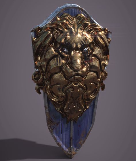 ArtStation - Lion Shield, Micah Minter Lion Shield, Game Icon Design, Batman Artwork, Arm Armor, D&d Dungeons And Dragons, Dungeons And Dragons Homebrew, The Shield, Shield Design, Fantasy Armor