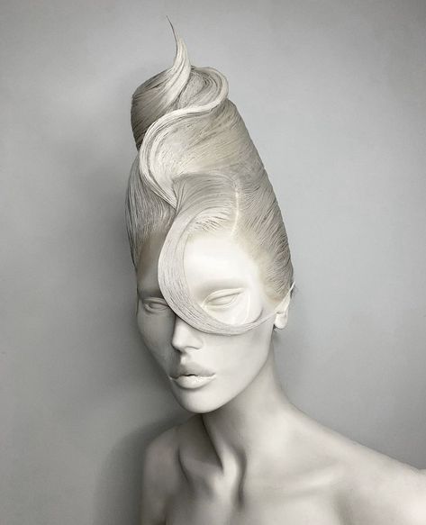 Drag Hair Wigs, Goofy Pics To Airdrop, Avante Garde Hair, Editorial Hair Photography, Cool Black Hairstyles, Hair Styles Design, Hair Sculpting, Futuristic Hair, Drag Hair