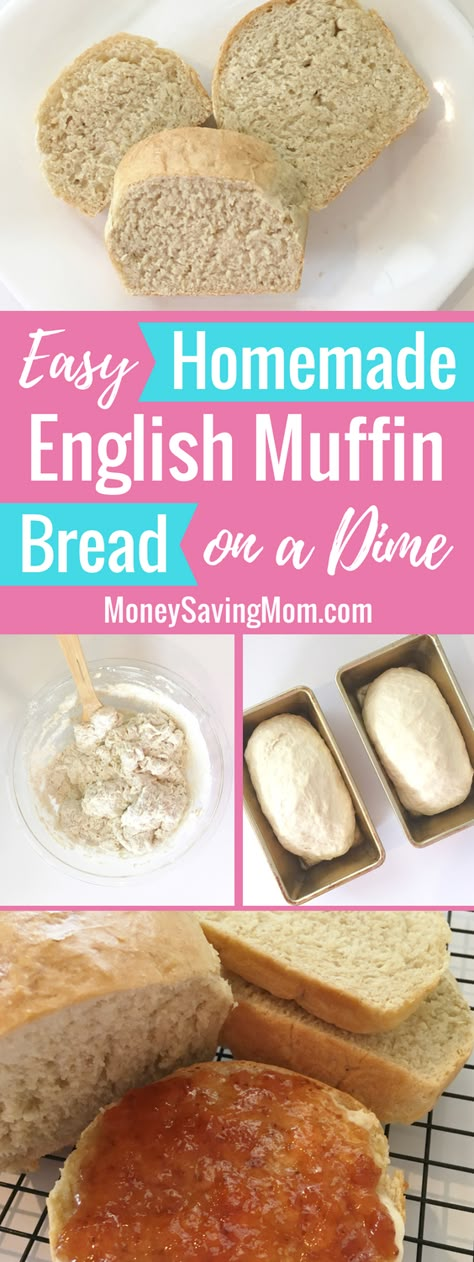 This homemade English Muffin Bread will save you so much money on store-brought English muffins! And it's SO easy to make and super delicious!! English Muffin Bread Recipe, Beautiful Baking, English Muffin Bread, Homemade English Muffins, British Recipes, Bread Homemade, Homemade Bread Recipes, Butter Honey, Muffin Bread