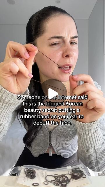 Peyton Smith on Instagram: "Someone on the internet said this is the biggest Korean beauty secret putting a rubber band on your ear to depuff the face." Depuff Face, Korean Beauty Hacks, Korean Beauty Routine, Korean Beauty Tips, Korean Beauty Secrets, Environmental Damage, Rubber Band, Rubber Bands, Korean Beauty