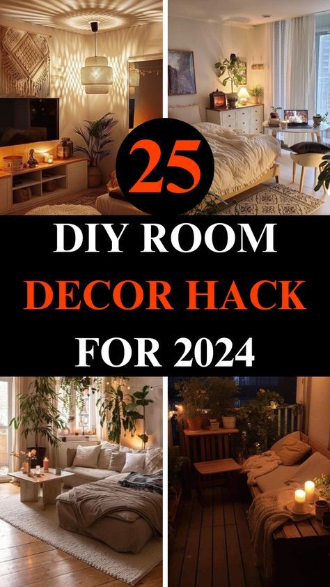 Room Decor Material, Diy Cozy Bedroom Ideas, Diy Living Room Decor On A Budget, Room Decor Hacks, Diy Room Decor Ideas, Cheap Room Decor, Fall Bedroom Ideas, Living Room Decor On A Budget, Diy Interior Decor