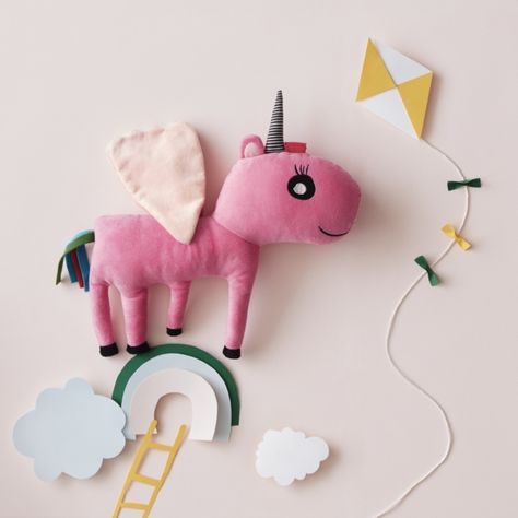 Pink soft toy unicorn from IKEA Ikea Toys, Drawing Competition, Pink Unicorn, All Kids, Toys Photography, Soft Toys, Stylish Kids, Kids Rooms, Toddler Toys