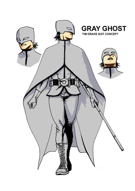 The Gray Ghost, Gray Ghost, Grey Ghost, Superhero Villains, Work Art, Dc Comics Artwork, Superhero Characters, Tim Drake, Dc Comics Characters