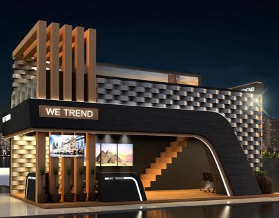 Restaurant Exterior Design, Commercial Design Exterior, Restaurant Exterior, Facade Architecture Design, Modern Architecture Building, Kiosk Design, Architecture Building Design, Showroom Design, Stage Set