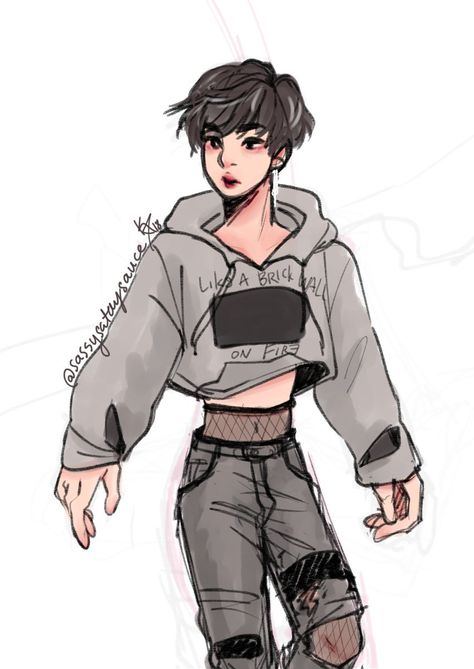 Fem Boy Outfits, Arte Indie, Hoodie Drawing, Saiki K, X Male Reader, Lgbt Art, Drawing Clothes, Cute Art Styles, Boy Art