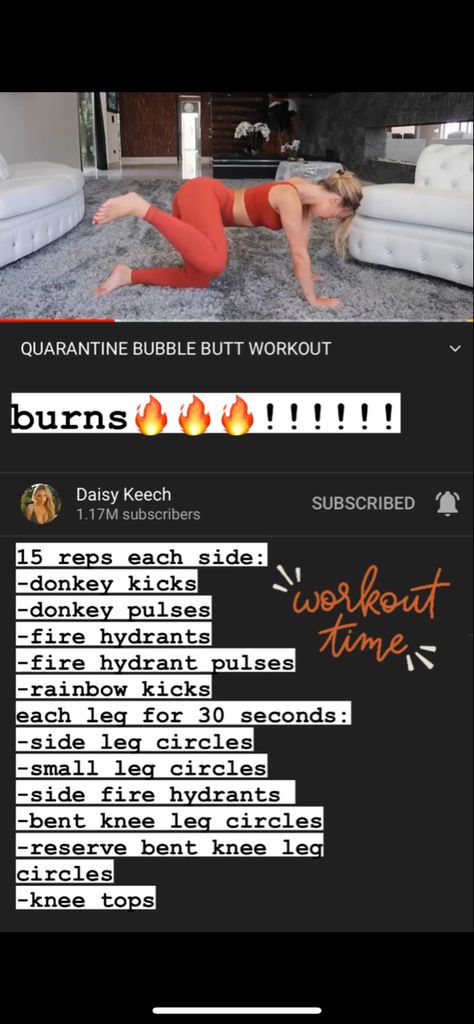 Daisykeech Hourglass Workout, Keech Peach Workout, Daisy Keech Workout Routine, Daisy Keech Glute Workout, Bubble Bum Workout, Peach Bottom Workout, Daisy Keech Diet, Bubble But Work Out At Home, Daisy Keech Workout Plan