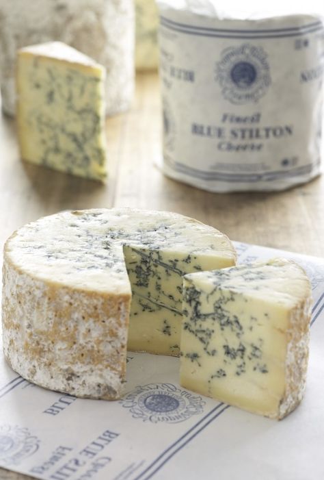 Blue Stilton - Penicillium roqueforti added to generate characteristic smell & taste. Takes name from village of Stilton in Cambridgeshire Stilton Cheese, Cheese Making, Kingdom Of Great Britain, How To Make Cheese, Right Time, Blue Cheese, The Village, England, Cheese