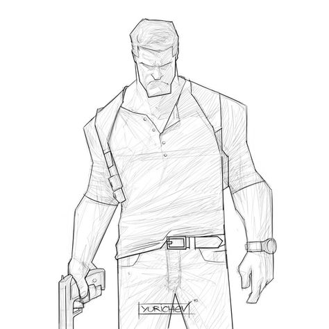 ArtStation - Nathan Drake (Uncharted) Drake Drawing, Drake Art, Transformers Drawing, Characters Drawing, Beginner Sketches, Batman Drawing, Nature Art Drawings, Nathan Drake, Doodle Art Drawing