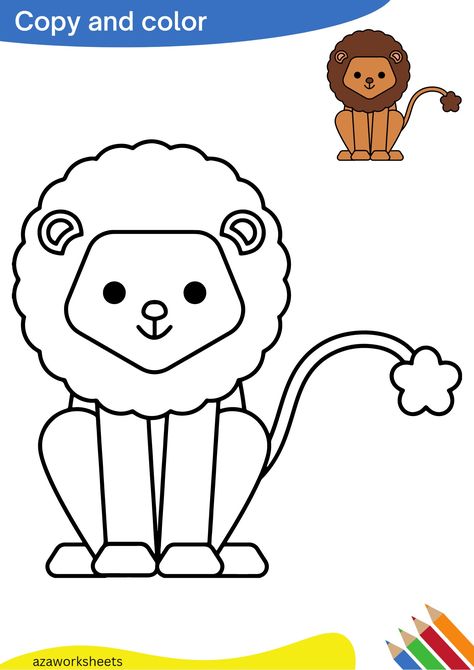 Copy and color worksheets for preschoolers and nursery students... #copyandcolor #preschoolworksheets #preschoolactivityworksheets #nurseryactivitysheets #nursery activities for kids ... Copy And Color Worksheet, Color Worksheet, Worksheets For Preschoolers, School Drawing, Nursery Activities, 2nd Grade Worksheets, Color Worksheets, Preschool Activity, Pre School