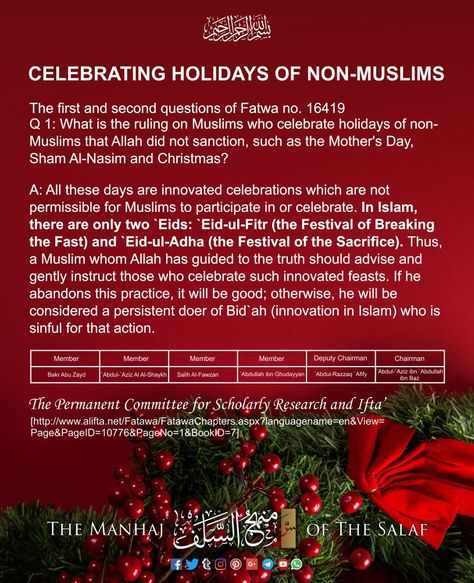 Celebrating holidays of non-Muslims Muslim Holidays, Eid Ul Fitr, Eid Ul Adha, Hadith Quotes, Muslim Quotes, Quran, Allah, Holidays, Celebrities