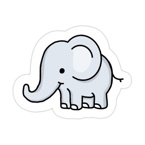 Elephant Animation, Animated Elephant, Elephant Doodle, Elephant Stickers, Elephant Drawing, Small Elephant, Small Drawings, Sticker Ideas, Motion Design Animation