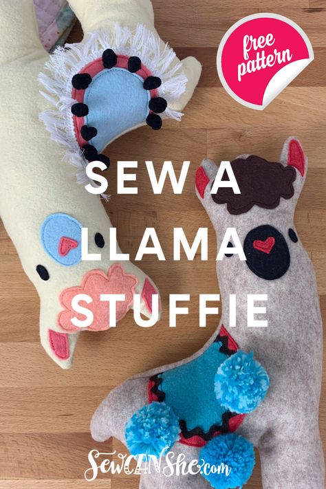 How to Sew a Cute Llama Stuffie - free sewing pattern Free Sewing Patterns, Cute Llama, Free Sewing Pattern, Sewing Tutorials Free, Strip Quilts, Sewing Blogs, Sewing Toys, Mini Quilt, Stuffed Toys