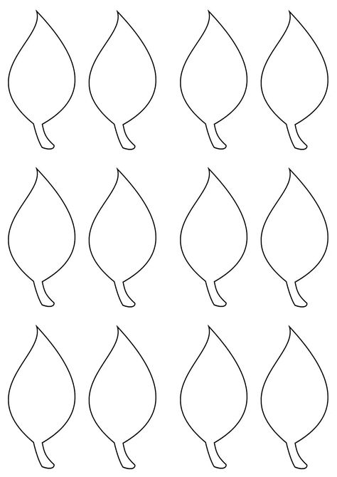 Leaves Template Free Printable, Leaf Template Printable, Fall Leaf Template, Printable Leaves, Flower Templates Printable, Leaf Cutout, Printable Shapes, Leaf Outline, Tree Templates