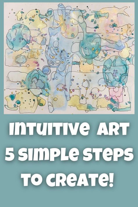 Watercolor Art Therapy, Intuitive Watercolor Painting, Intuitive Art Spiritual, Intuitive Art Ideas, Intuitive Painting Tutorial, Intuitive Painting Inspiration, Mindfulness Painting, Intuitive Watercolor, Meditative Painting