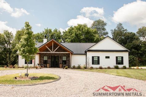 Summertown Metals – Meadows End Barndominium Summertown Metals Barndominium, Tennessee Barndominium, Summertown Metals, Metal Building House Plans, Wood Truss, Barn Style House Plans, Building House, Barn Style House, Metal Building Homes