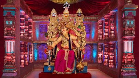 Eco Friendly Ganesha, Giambattista Valli Dress, New Mumbai, New Television, Ganesh Idol, Ganpati Bappa, Ganesh Chaturthi, Early 90s, Elegant Decor